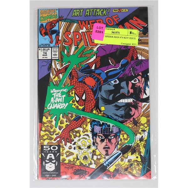 WEB OF SPIDER-MAN #74 KEY ISSUE