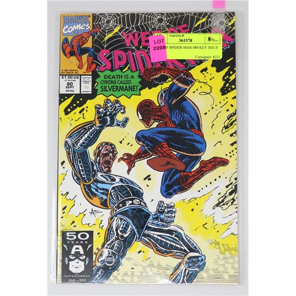 WEB OF SPIDER-MAN #80 KEY ISSUE