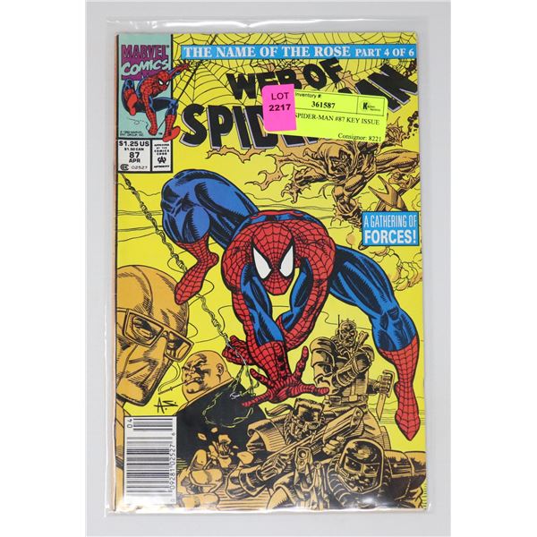 WEB OF SPIDER-MAN #87 KEY ISSUE