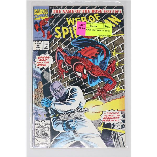 WEB OF SPIDER-MAN #88 KEY ISSUE