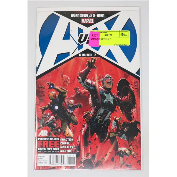 A VS X #7 KEY ISSUE