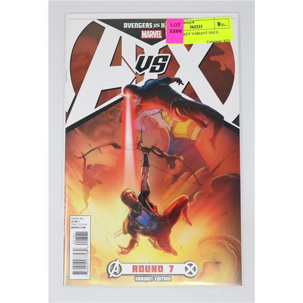A VS X #7 KEY VARIANT ISSUE
