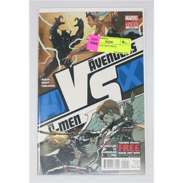 A VS X #5 OF 6 KEY ISSUE