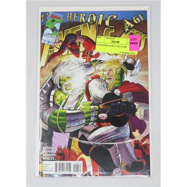 AVENGERS #6 KEY ISSUE $$$