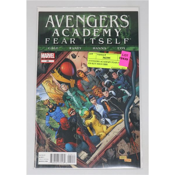 AVENGERS ACADEMY FEAR ITSELF #20 KEY ISSUE $$$$