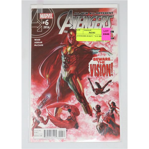 AVENGERS #6 KEY ISSUE $$$