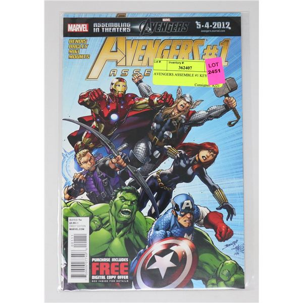 AVENGERS ASSEMBLE #1 KEY ISSUE