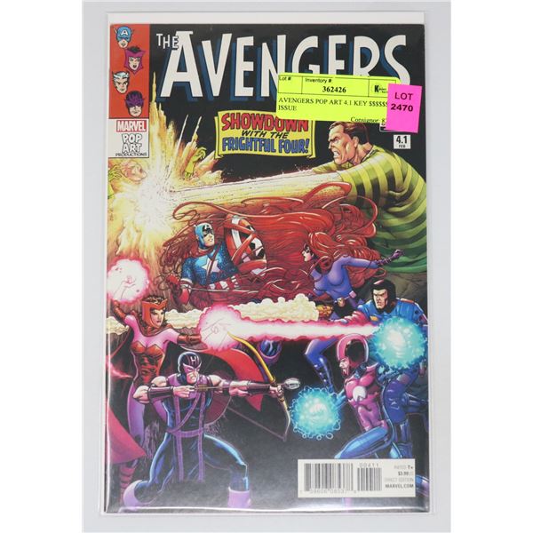 AVENGERS POP ART 4.1 KEY $$$$$$ ISSUE