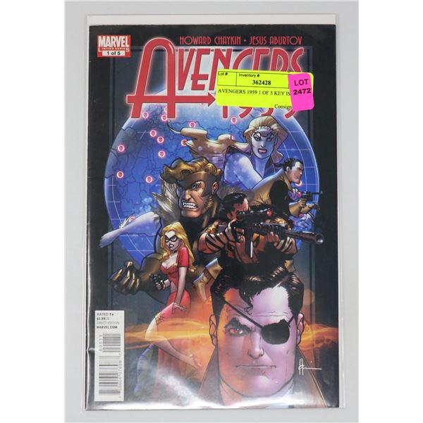AVENGERS 1959 1 OF 5 KEY ISSUE