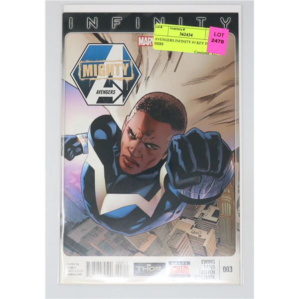 AVENGERS INFINITY #3 KEY ISSUE $$$$$