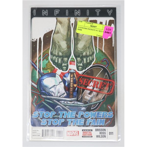 AVENGERS INFINITY #11 KEY ISSUE $$$$$