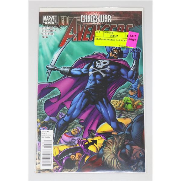DEAD AVENGERS # 2 OF 3 KEY ISSUE