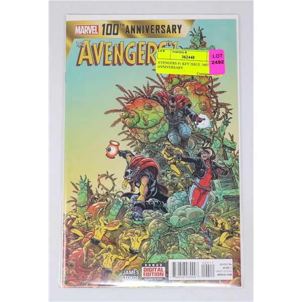AVENGERS #1 KEY ISSUE 100TH ANNIVERSARY