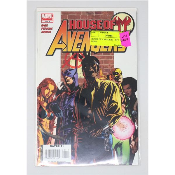 HOUSE OF AVENGERS 1 OF 5 KEY ISSUE