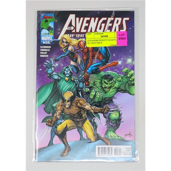 AVENGERS INFINITY GUANTLET #3 OF 4 KEY ISSUE