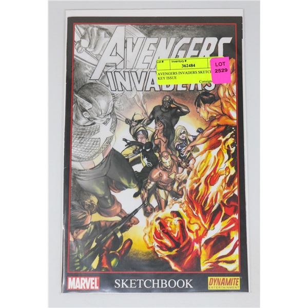 AVENGERS INVADERS SKETCHBOOK KEY ISSUE