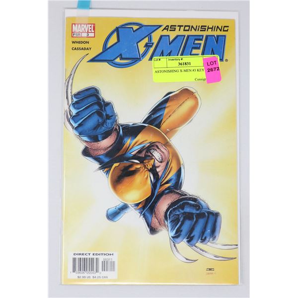 ASTONISHING X-MEN #3 KEY ISSUE