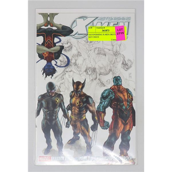 ASTONISHING X-MEN SKETCHBOOK KEY ISSUE