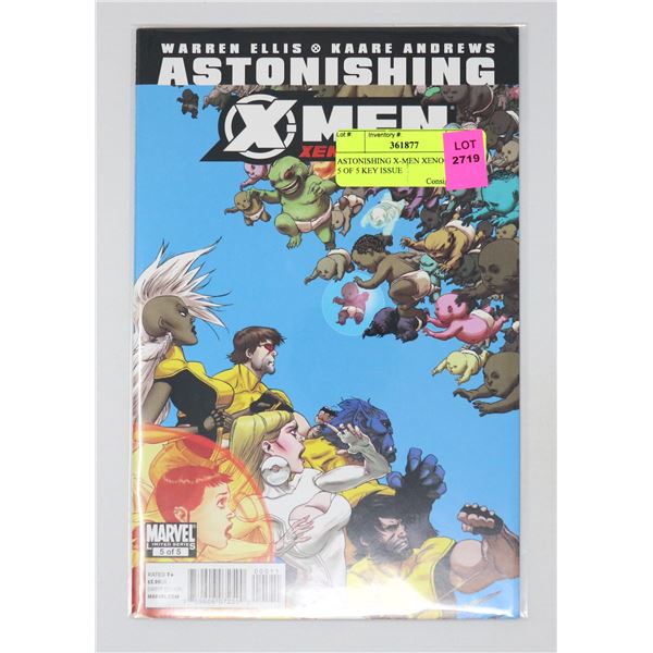 ASTONISHING X-MEN XENOGENESIS 5 OF 5 KEY ISSUE