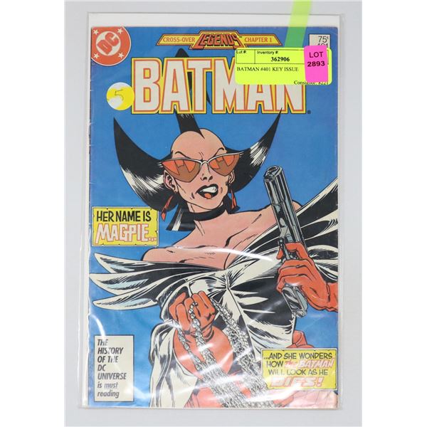 BATMAN #401 KEY ISSUE