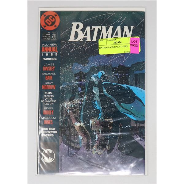 BATMAN ANNUAL #13 1989