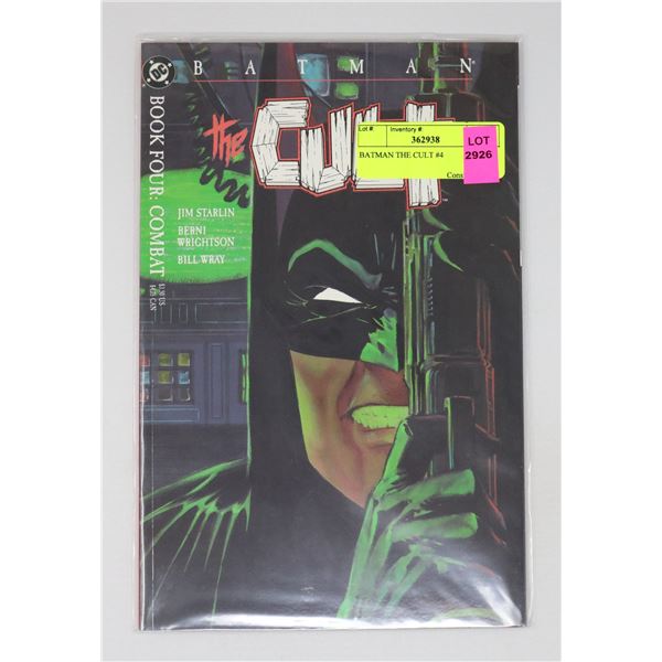 BATMAN THE CULT #4