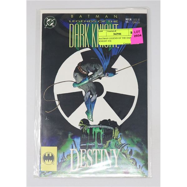 BATMAN LEGEND OF THE DARK KNIGHT #36