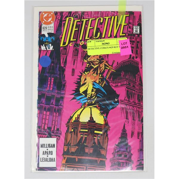 DETECTIVE COMICS #629 KEY ISSUE