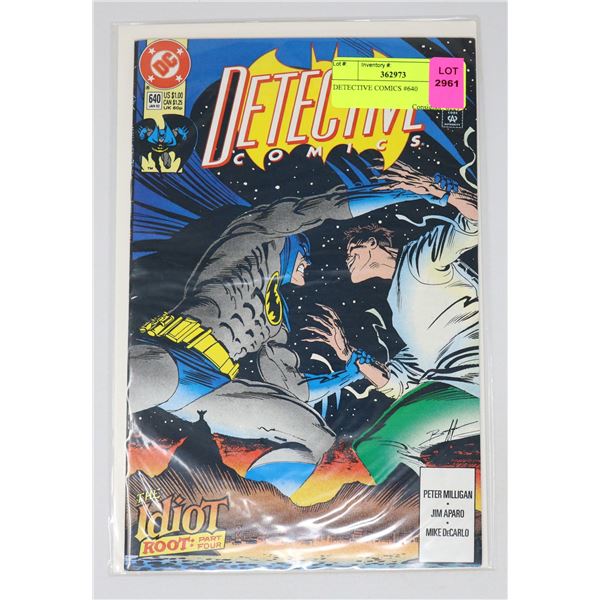 DETECTIVE COMICS #640