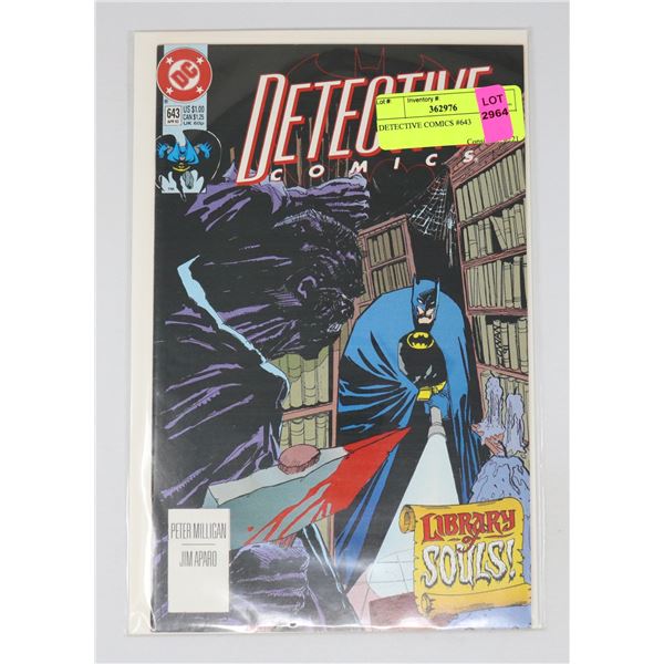 DETECTIVE COMICS #643