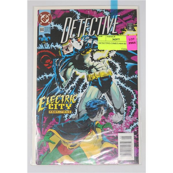 DETECTIVE COMICS #644 KEY ISSUE