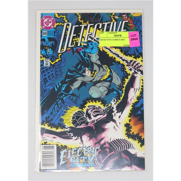 DETECTIVE COMICS #645