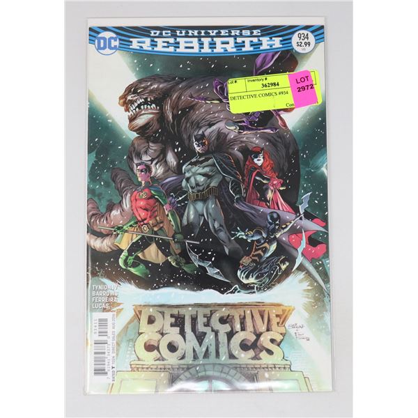 DETECTIVE COMICS #934