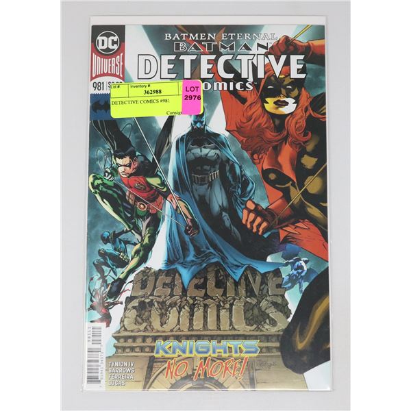DETECTIVE COMICS #981