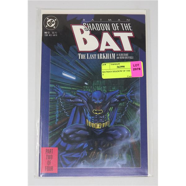 BATMAN SHADOW OF THE BAT 2 OF 4