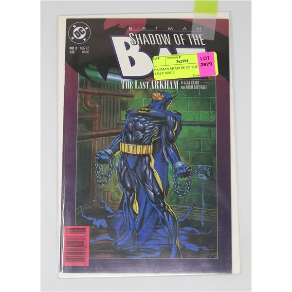 BATMAN SHADOW OF THE BAT 3 OF 4 KEY ISSUE