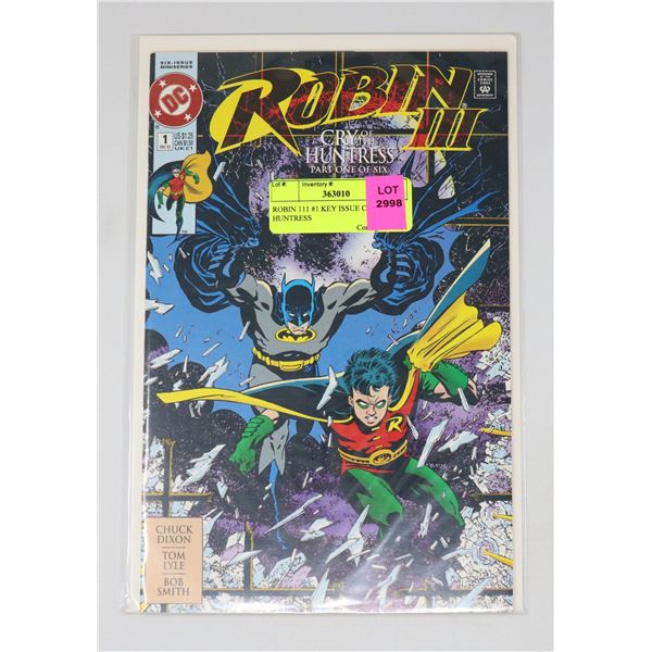 ROBIN 111 #1 KEY ISSUE CRY OF THE HUNTRESS