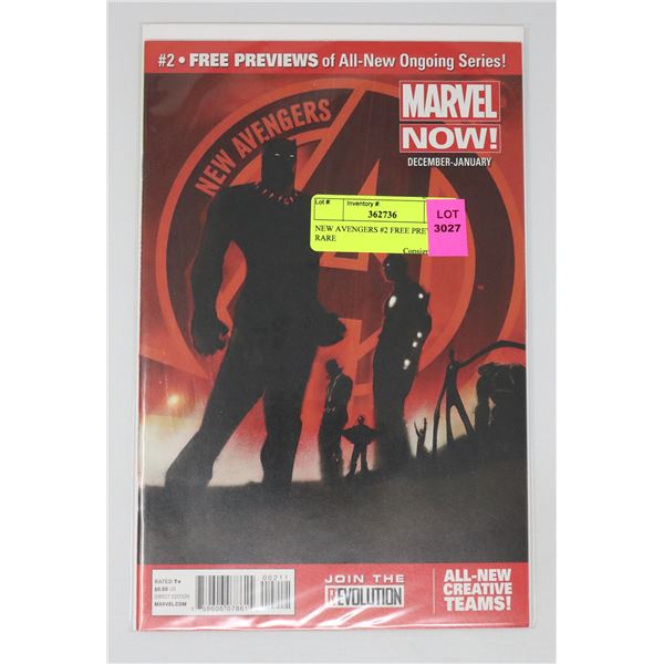 NEW AVENGERS #2 FREE PREVIEWS RARE