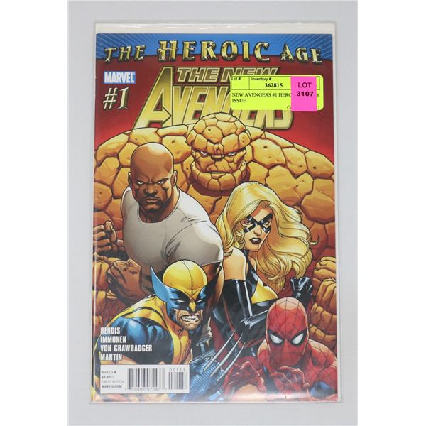 NEW AVENGERS #1 HEROIC AGE KEY ISSUE