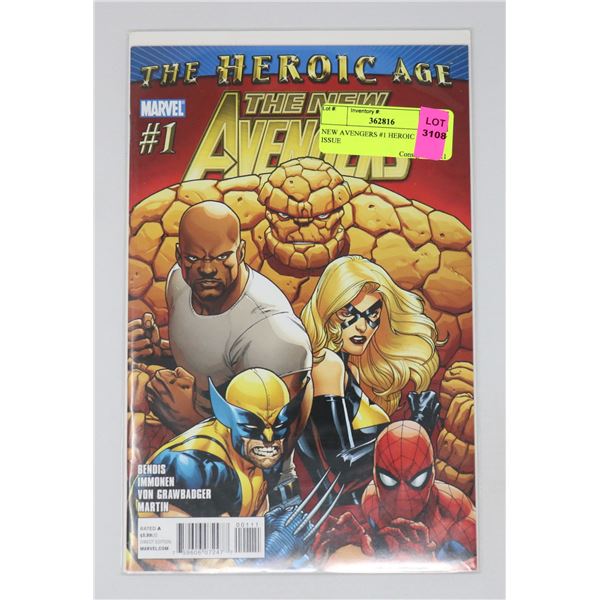 NEW AVENGERS #1 HEROIC AGE KEY ISSUE