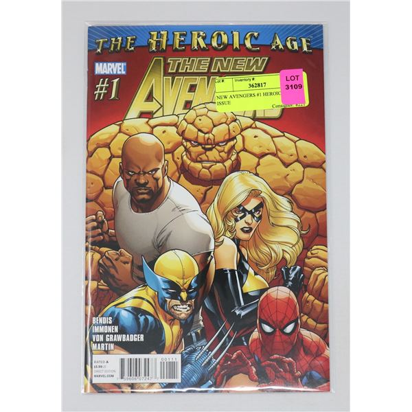 NEW AVENGERS #1 HEROIC AGE KEY ISSUE