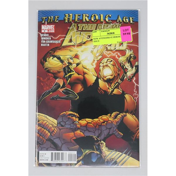 NEW AVENGERS #2 HEROIC AGE KEY ISSUE