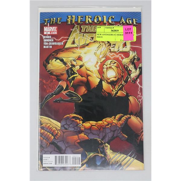 NEW AVENGERS #2 HEROIC AGE KEY ISSUE