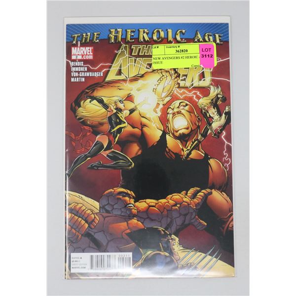 NEW AVENGERS #2 HEROIC AGE KEY ISSUE