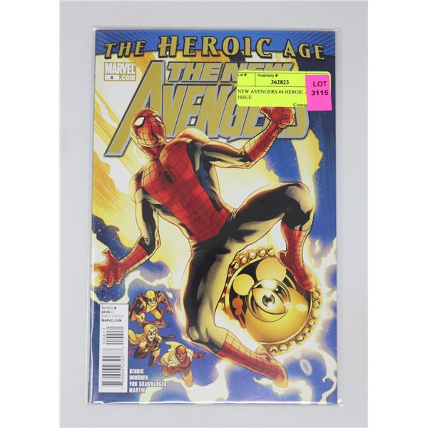 NEW AVENGERS #4 HEROIC AGE KEY ISSUE