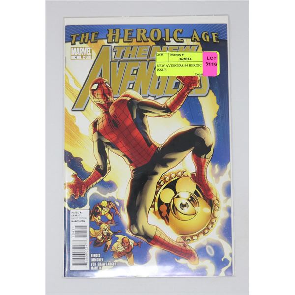 NEW AVENGERS #4 HEROIC AGE KEY ISSUE