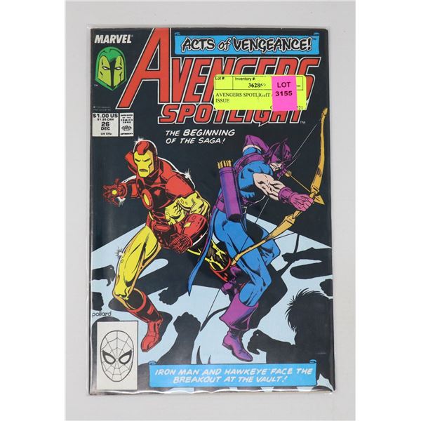AVENGERS SPOTLIGHT #26 KEY ISSUE