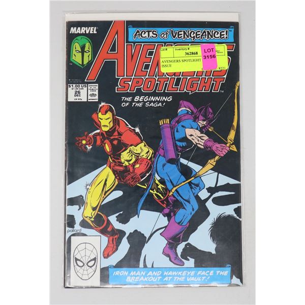 AVENGERS SPOTLIGHT #26 KEY ISSUE