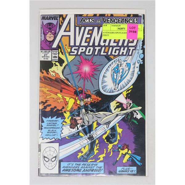 AVENGERS SPOTLIGHT #27 KEY ISSUE