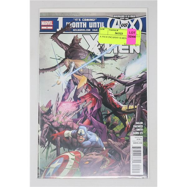 A VS X UNCANNY X-MEN #9
